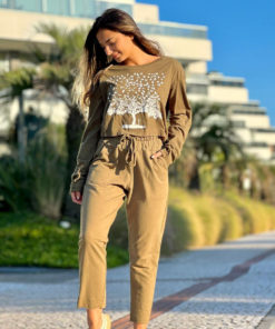 Calça moletom pantacourt