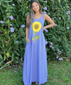 Vestido longo amarração